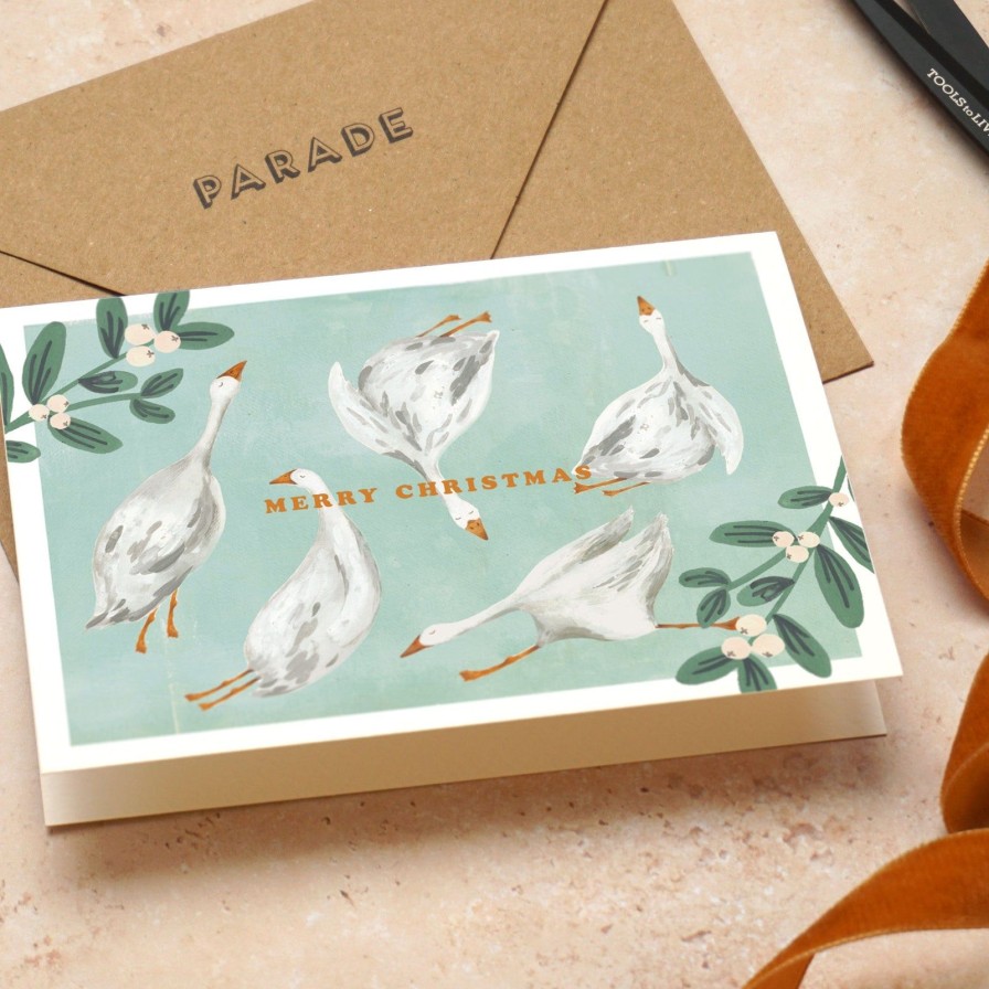 Greeting Cards Paper Parade | Christmas Geese