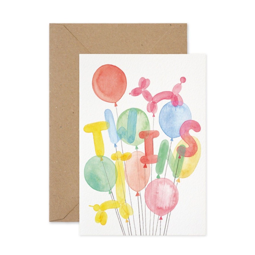 Greeting Cards Paper Parade | Twins Balloons