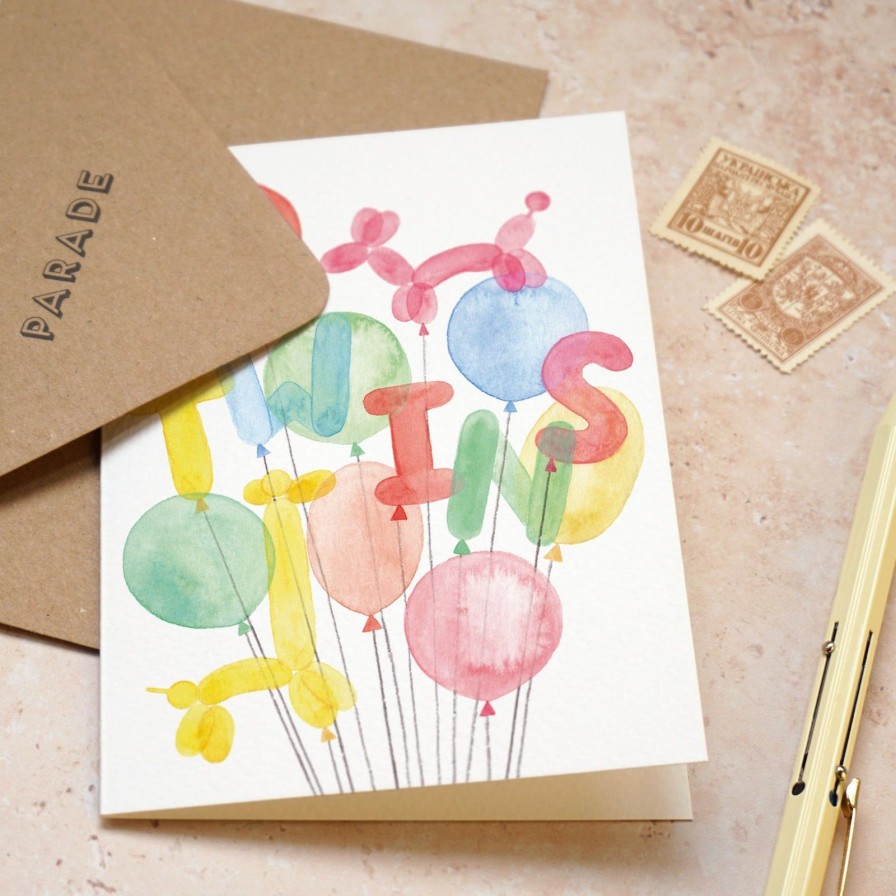 Greeting Cards Paper Parade | Twins Balloons